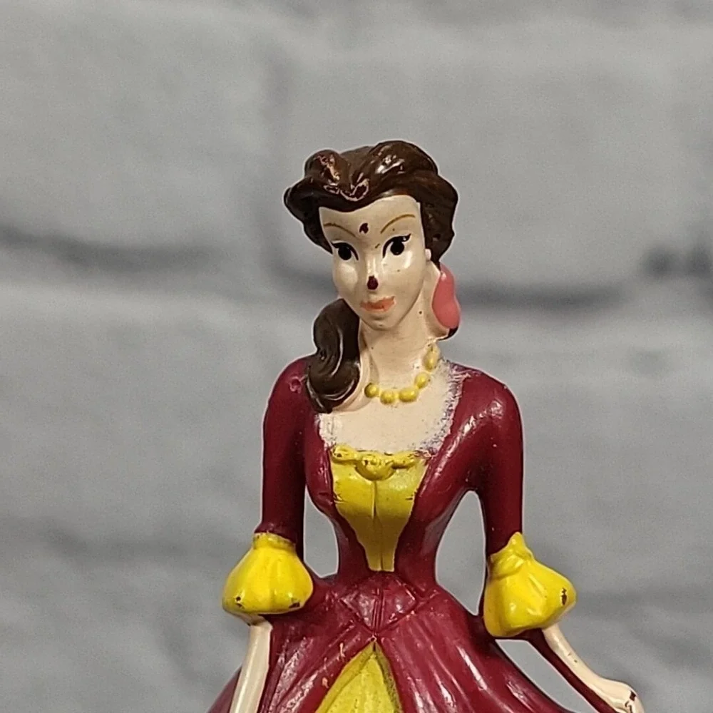 Disney Princess Figures Lot 5 Sofia Aurora Snow‎ White Belle Flawed Cake Toppers